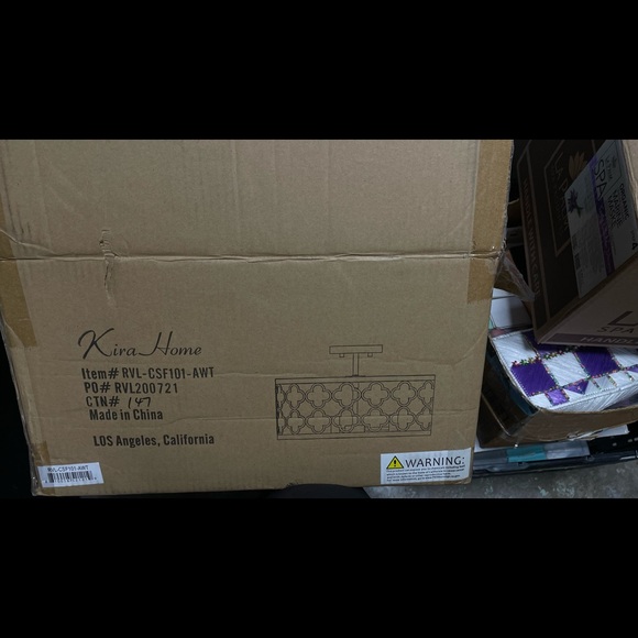 Selling two for $150.00 HajariLight 16'' Unique/Statement Drum Semi Flush mount - Picture 3 of 5